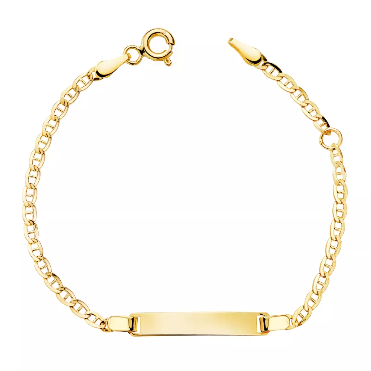 18K ESCLAVA ORO AMARILLO ANCLA ANCHO: 2