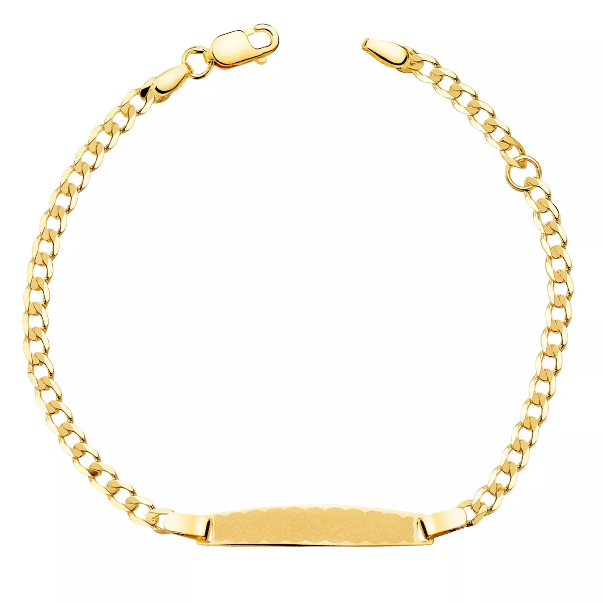 18K ESCLAVA ORO AMARILLO BARBADA MACIZA 2