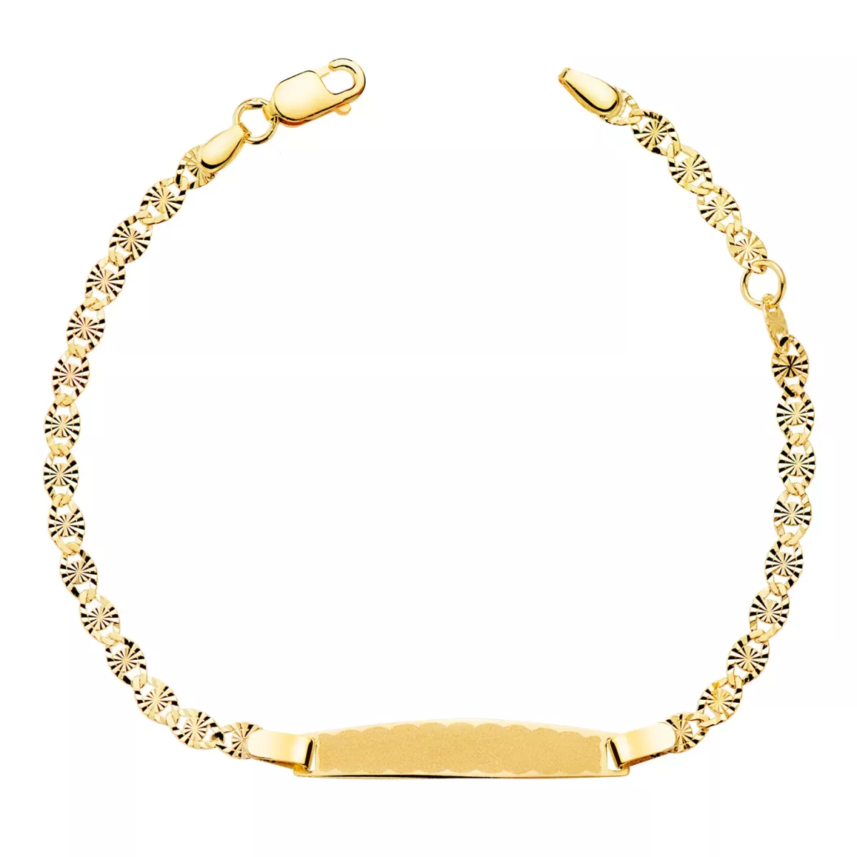 18K ESCLAVA ORO AMARILLO TALLADO MACIZO 2