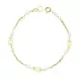 18K PULSERA ORO AMARILLO PERLAS Y OSO S. 16.5 CM 1