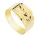 9K SORTIJA ORO AMARILLO HUECA LAPIDADA. ANCHO 11 MM 1