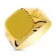 9K SELLO ORO AMARILLO CABALLERO HUECO TALLADO. ZONA GRABADO: 13X12 MM 3