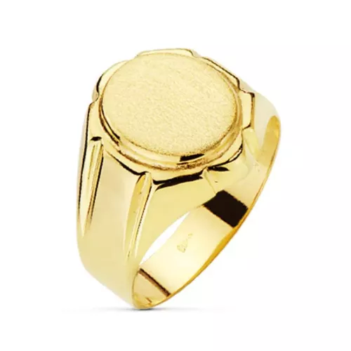 9K SELLO ORO AMARILLO CABALLERO HUECO. ZONA GRABADO: 12X10 MM 3