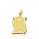 9K COLGANTE PERGAMINO ORO AMARILLO RH. 19X14 MM 0