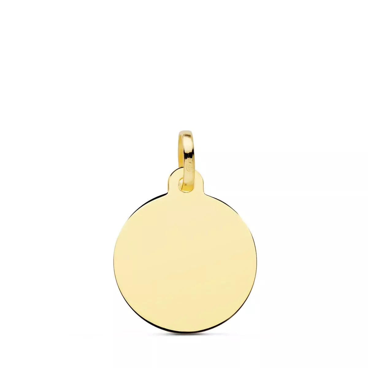 9K DISCO ORO AMARILLO LISO EN BRILLO 16 MM 0