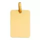 9K PLACA CHAPA RECTAGULAR ORO AMARILLO BRILLO 17X12 MM 0