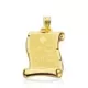 9K COLGANTE PERGAMINO ORO AMARILLO RH. 24X17 MM 1