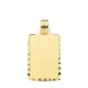 9K PLACA CHAPA ORO AMARILLO LISA ALTO BRILLO TALLADA 24X14 MM 2