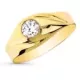 9K SOLITARIO ORO AMARILLO CADETE CON CIRCONITA DE 5 MM. ANCHO: 8
