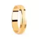 18K ALIANZA ORO AMARILLO FILA CENTRAL ESTRIADA Y BORDES BRILLO. ANCHO: 4 MM 2