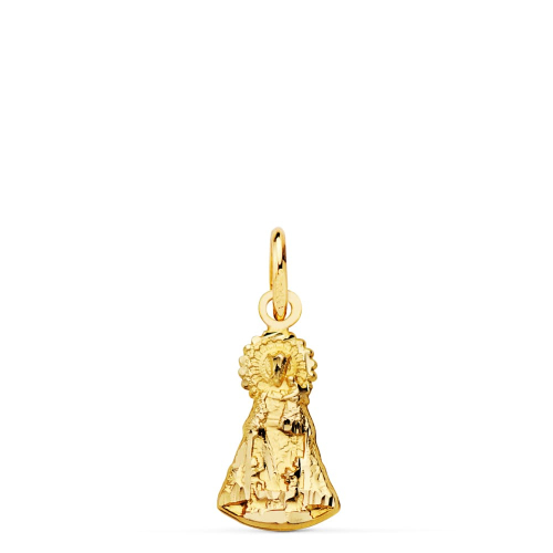 18K MEDALLA SILUETA VIRGEN DESAMPARADOS ORO AMARILLO 15X8 MM 0
