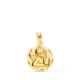 18K MEDALLA ORO AMARILLO ANGELITO BURLON LIGERA TALLADA 14 MM 1