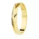 18K ALIANZA ORO AMARILLO TALLADO ESPIGA BRILLO 3