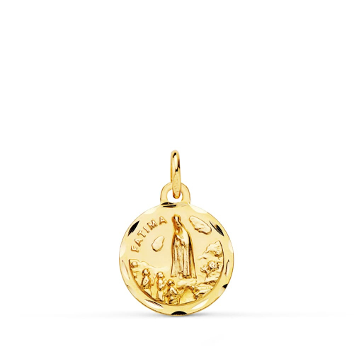 18K MEDALLA ORO AMARILLO VIRGEN DE FATIMA 12 MM 1