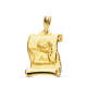 18K MEDALLA ANGEL BURLON ORO AMARILLO PERGAMINO. 20X16 MM 1