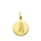 18K MEDALLA ORO AMARILLO VIRGEN NTRASRA DEL SALIENTE BISEL 14 MM 1