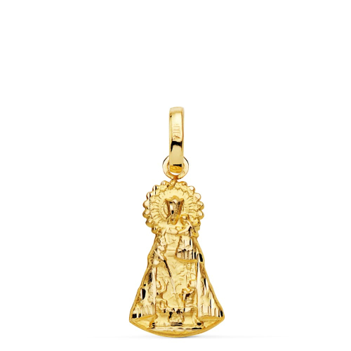 18K MEDALLA SILUETA VIRGEN ORO AMARILLO DE LOS DESAMPARADOS 19X11 MM 1.30 GR 1