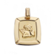 18K MEDALLA ORO AMARILLO ANGEL BURLON LASER 20X17 MM 1