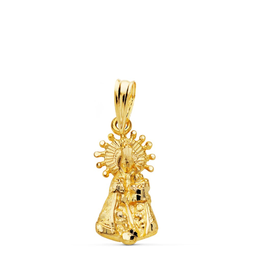 18K MEDALLA SILUETA ORO AMARILLO VIRGEN DE LOS DESAMPARADOS 17X9 MM 1