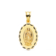 18K MEDALLA ORO AMARILLO VIRGEN DE GUADALUPE TALLA CLASICA OVAL 21X15 MM 1