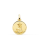 18K MEDALLA ORO AMARILLO VIRGEN DE LAS ANGUSTIAS BISEL 16 MM 1