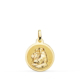 18K MEDALLA ORO AMARILLO SAN ANTONIO EN BRILLO 16 MM 1