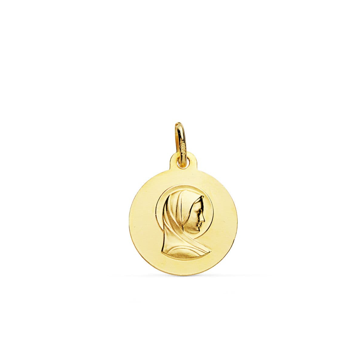 18K MEDALLA ORO AMARILLO MARIA FRANCESA 16MM 1