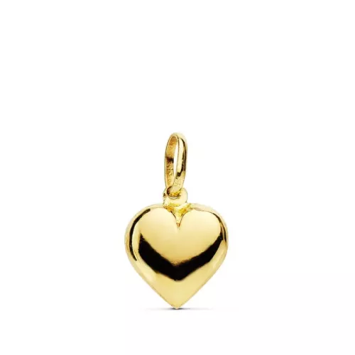 18K COLGANTE ORO AMARILLO CORAZON LISO 10X8 MM 0