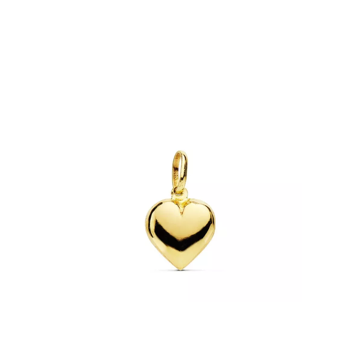 18K COLGANTE ORO AMARILLO CORAZON LISO 10X8 MM 0