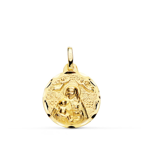 18K MEDALLA ORO AMARILLO VIRGEN DE LA CINTA 18 MM 2