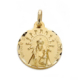 18K MEDALLA ORO AMARILLO VIRGEN DE LINAREJOS 18 MM 2
