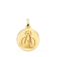 18K MEDALLA ORO AMARILLO VIRGEN DE LA CABEZA BISEL 18 MM 2