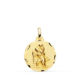18K MEDALLA ORO AMARILLO SAN CRISTOBAL 18 MM 2