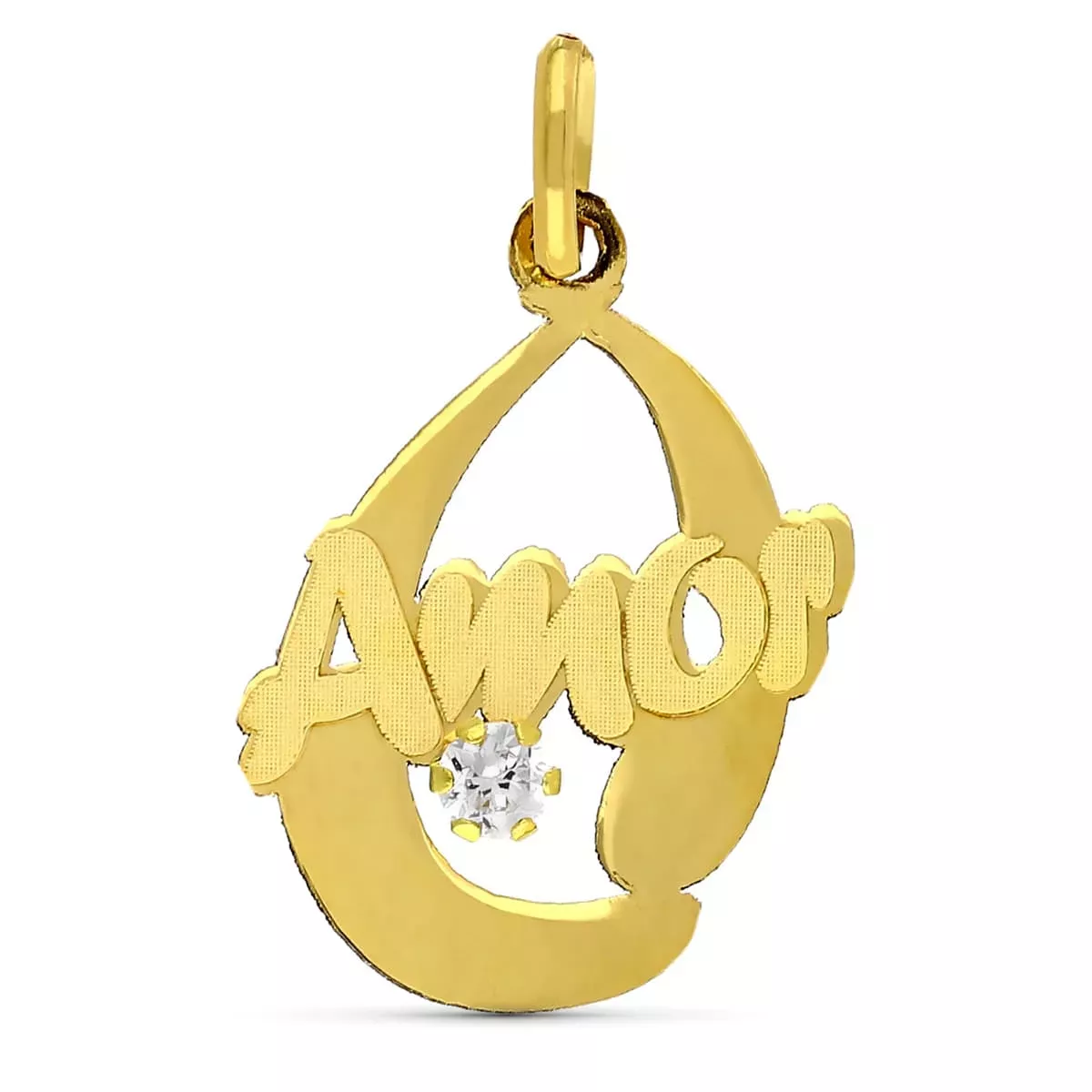 18K COLGANTE ORO AMARILLO AMOR 17X11 MM 0