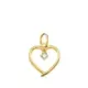 18K COLGANTE ORO AMARILLO CORAZON CON CIRCONITA DE 2 MM 13X12 MM 0