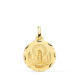18K MEDALLA ORO AMARILLO VIRGEN DEL PILAR TALLADA 18 MM 2