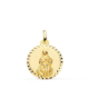 18K MEDALLA ORO AMARILLO VIRGEN INMACULADA TALLA CRUZADA 18 MM 2