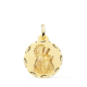 18K MEDALLA ORO AMARILLO VIRGEN DE LOS DESAMPARADOS TALLADA 20 MM 2