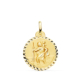 18K MEDALLA ORO AMARILLO SAN CRISTOBAL TALLA CRUZADA 20 MM 2