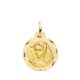 18K MEDALLA ORO AMARILLO VIRGEN MACARENA TALLADA 20 MM 2