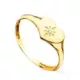 18K SELLO ORO AMARILLO MUJER CABEZA CORAZON CON CIRCONITA 9X7 MM 1