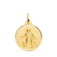 18K MEDALLA ORO AMARILLO VIRGEN DE LA ASUNCION BISEL 22 MM 3