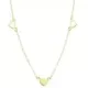 18K COLLAR ORO AMARILLO CORAZONES 7X6 MM 40CM 1