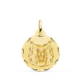 18K MEDALLA ORO AMARILLO SANTA FAZ TALLADA 22 MM 3
