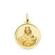 18K MEDALLA ORO AMARILLO VIRGEN DEL CARMEN BISEL 22 MM 3