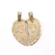 18K COLGANTE ORO AMARILLO CORAZON PAREJA 20X20 MM 2