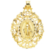 18K MEDALLA ORO AMARILLO VIRGEN DE LA MILAGROSA CERCO 46X35 MM 6