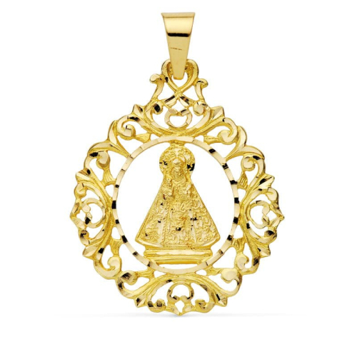 18K MEDALLA ORO AMARILLO VIRGEN DE LA CABEZA 43X36 MM 6