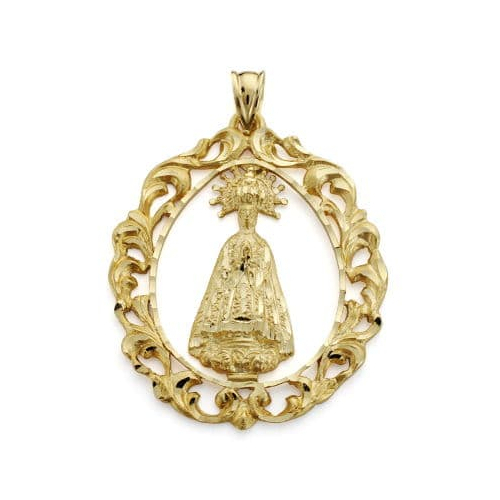 18K MEDALLA ORO AMARILLO VIRGEN DE LA ASUNCION 43X35 MM 8