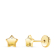 18K PENDIENTES ORO AMARILLO CON ESTRELLA Y CIRCONITA BRILLO 5